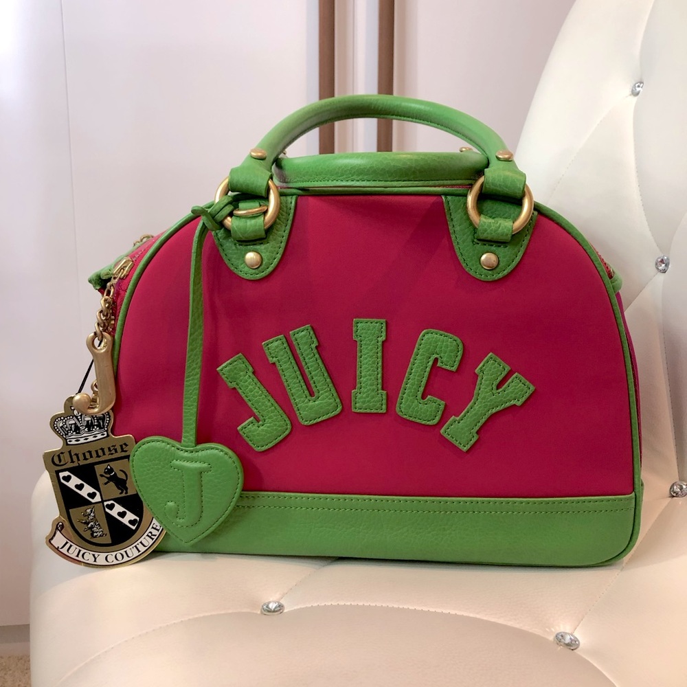 NWT Juicy Couture Pink & Green Dog Carrier